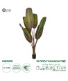 GloboStar® Artificial Garden BLOODY BANANA TREE 20119 - Τεχνητό Διακοσμητικό Φυτό Αιματόφυλλη Μπανανιά - Μπανανόδεντρο Υ220cm